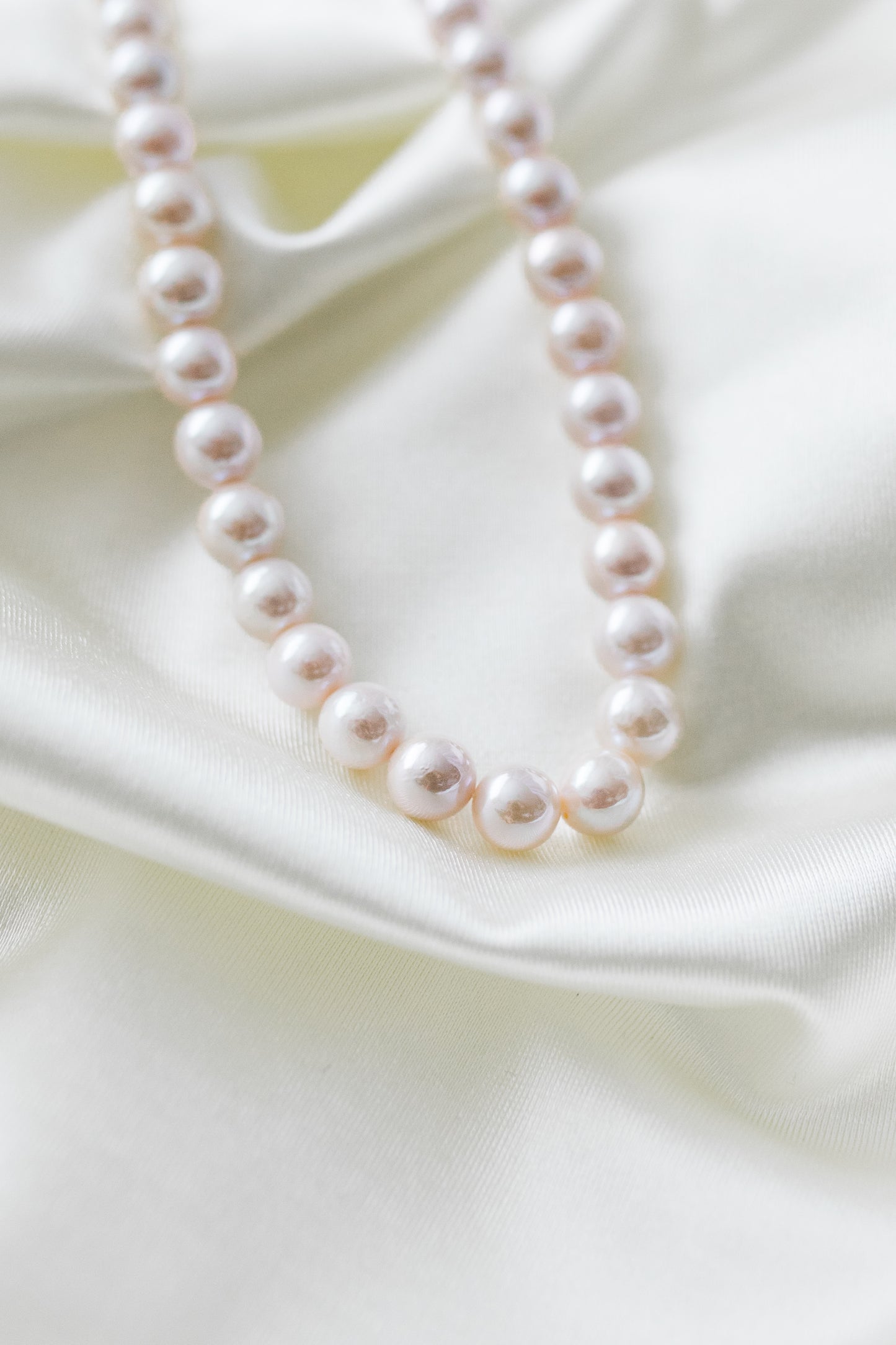 Luxury 9-10MM perfect round freshwater pearl necklace