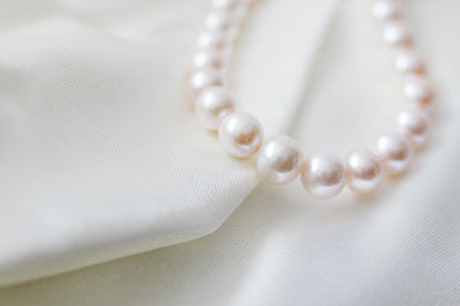 Luxury 9-10MM perfect round freshwater pearl necklace