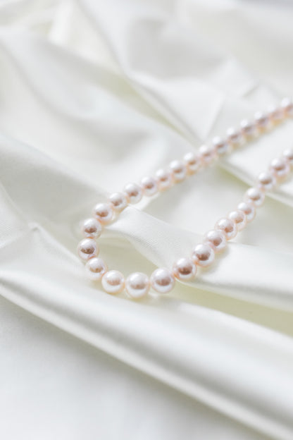 Luxury 9-10MM perfect round freshwater pearl necklace