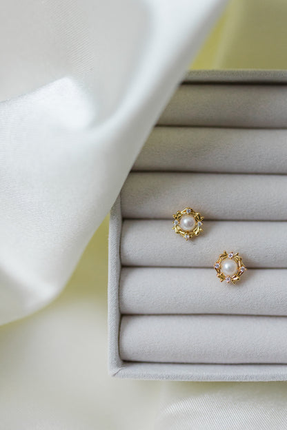 Lustrous Flora Studs