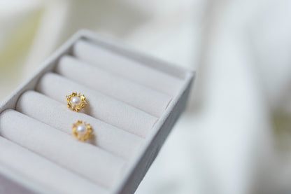 Lustrous Flora Studs