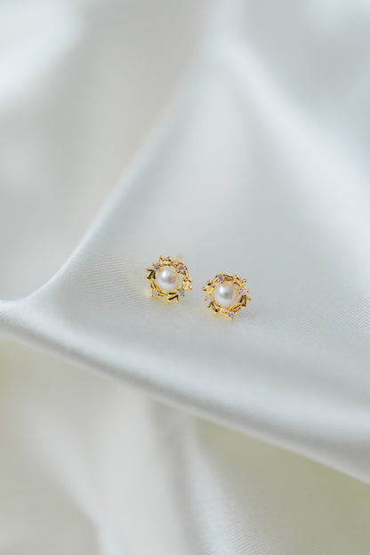 Lustrous Flora Studs