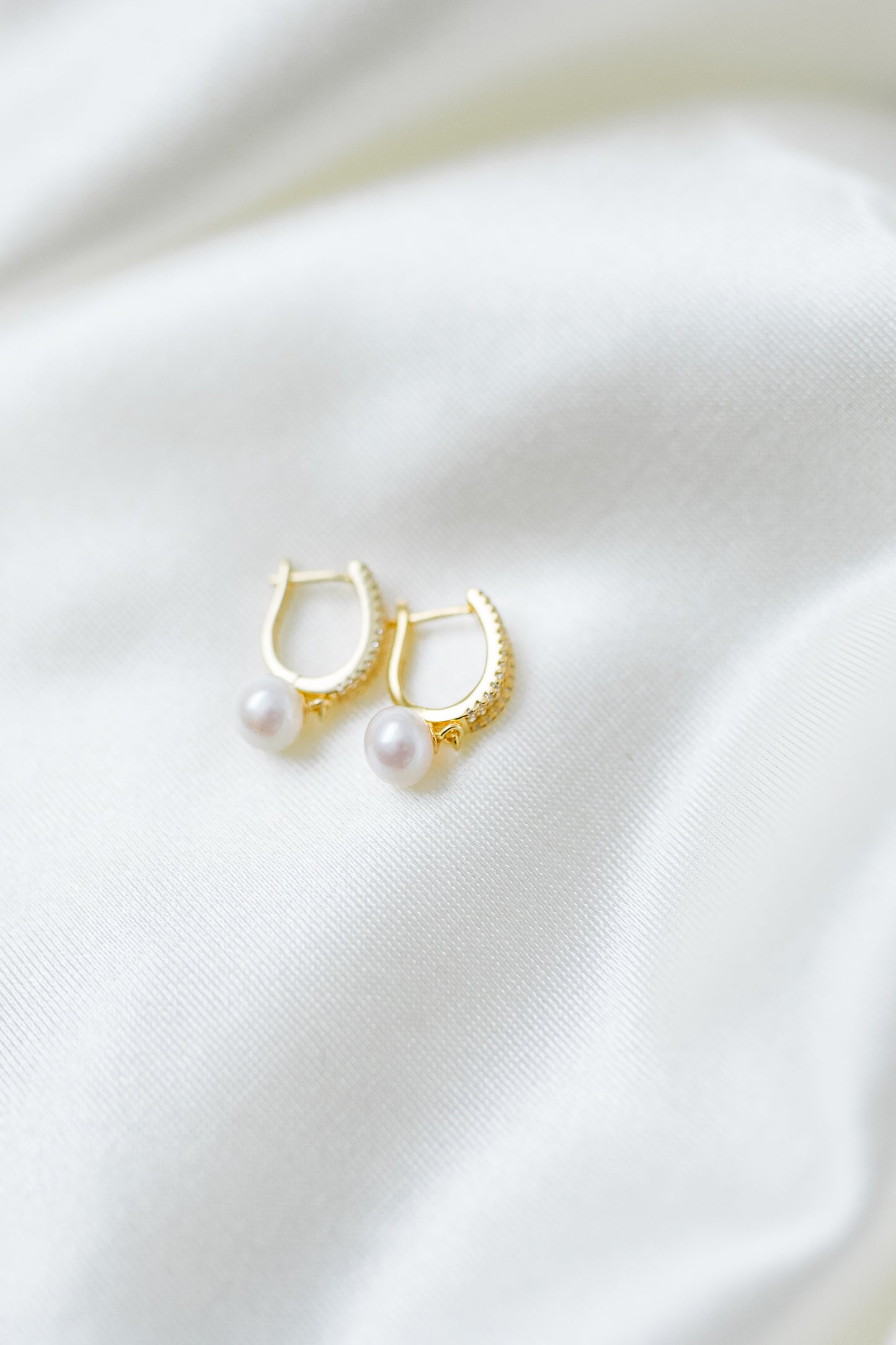 Timeless Pearl Hoops