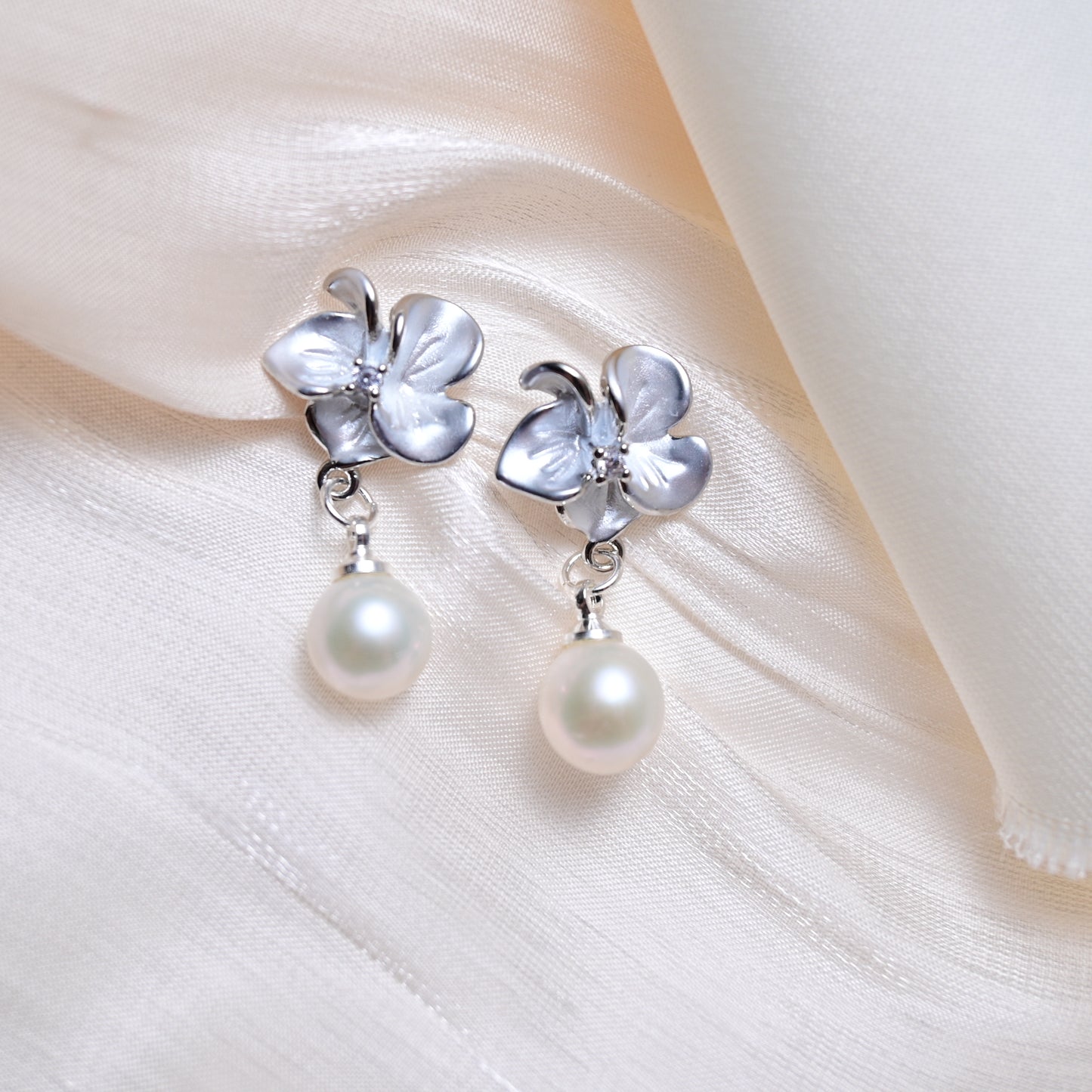 Blossom Pearl Drop Earrings