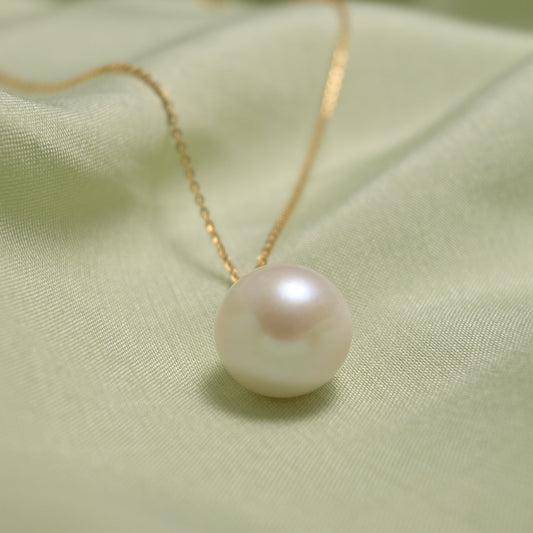 Edison 15 - 16mm single pendant necklace - ZG_PearlsS925/Sterling SliverZG_Pearls