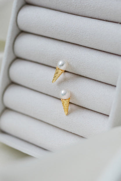 Ice cream cone earring - ZG_Pearls14K Gold FilledZG_PearlsGold14K gold filled