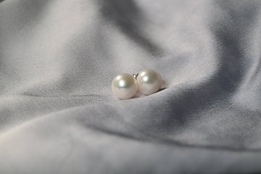 Less is More Freshwater Pearl Studs - ZG_PearlsS925/Sterling SliverZG_Pearlssmall medium 4 - 5mm