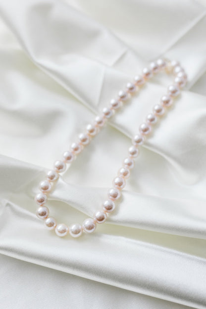 Luxury 10 - 11mm perfect round freshwater pearl necklace - ZG_Pearls14K Solid GoldZG_Pearls14K solid gold