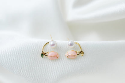 Tulip Whisper Pearl earring - ZG_Pearls14K Gold FilledZG_PearlsSterling silver